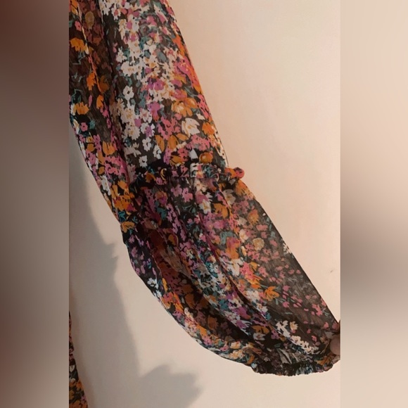 Vince Camuto Floral Babydoll Dress Size XS - Picture 6 of 15